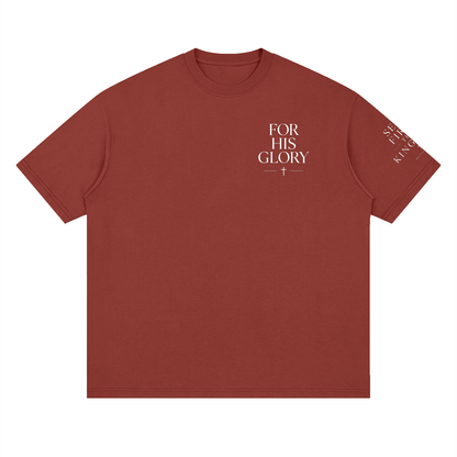 "Seek First the Kingdom" Loose Drop Shoulder T-Shirt