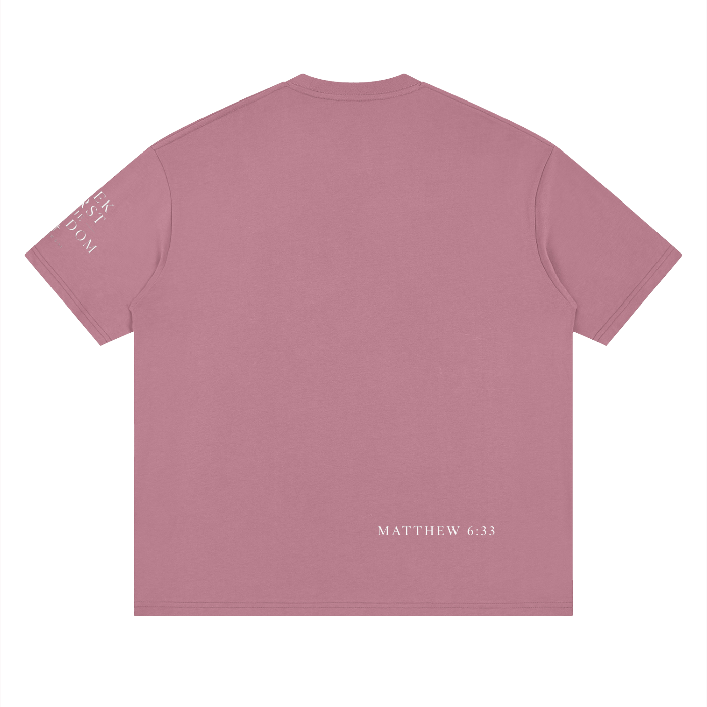 "Seek First the Kingdom" Loose Drop Shoulder T-Shirt