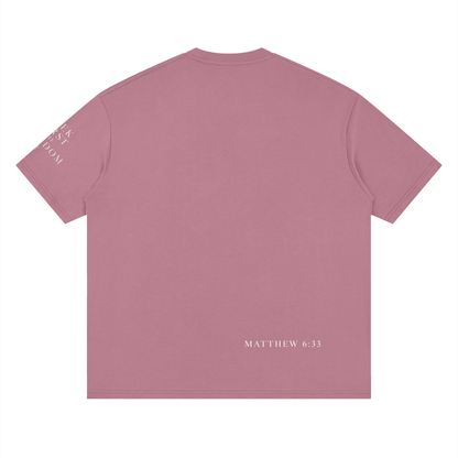 "Seek First the Kingdom" Loose Drop Shoulder T-Shirt
