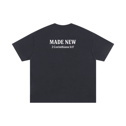 "Made New" Oversized Tee – 2 Corinthians 5:17
