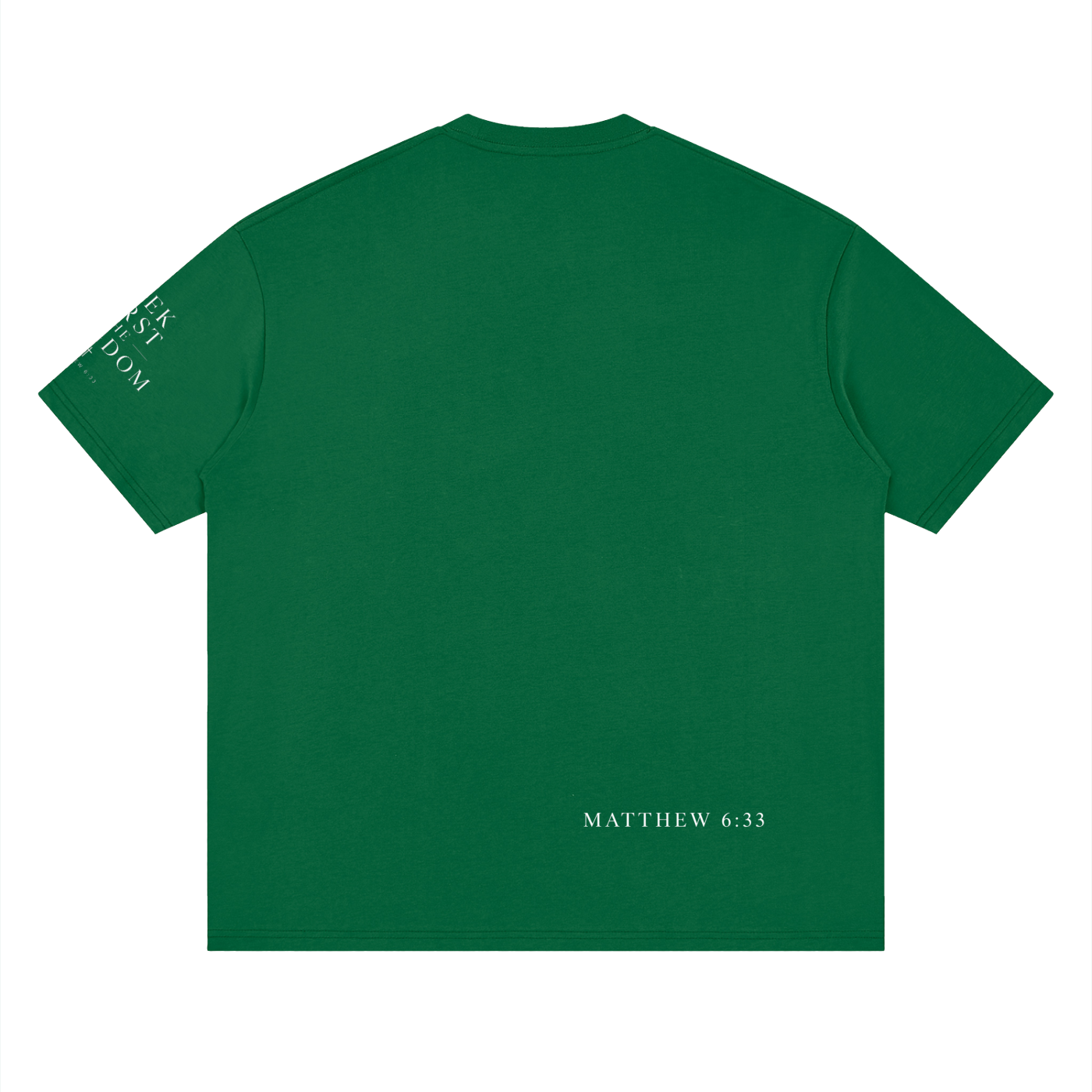 "Seek First the Kingdom" Loose Drop Shoulder T-Shirt