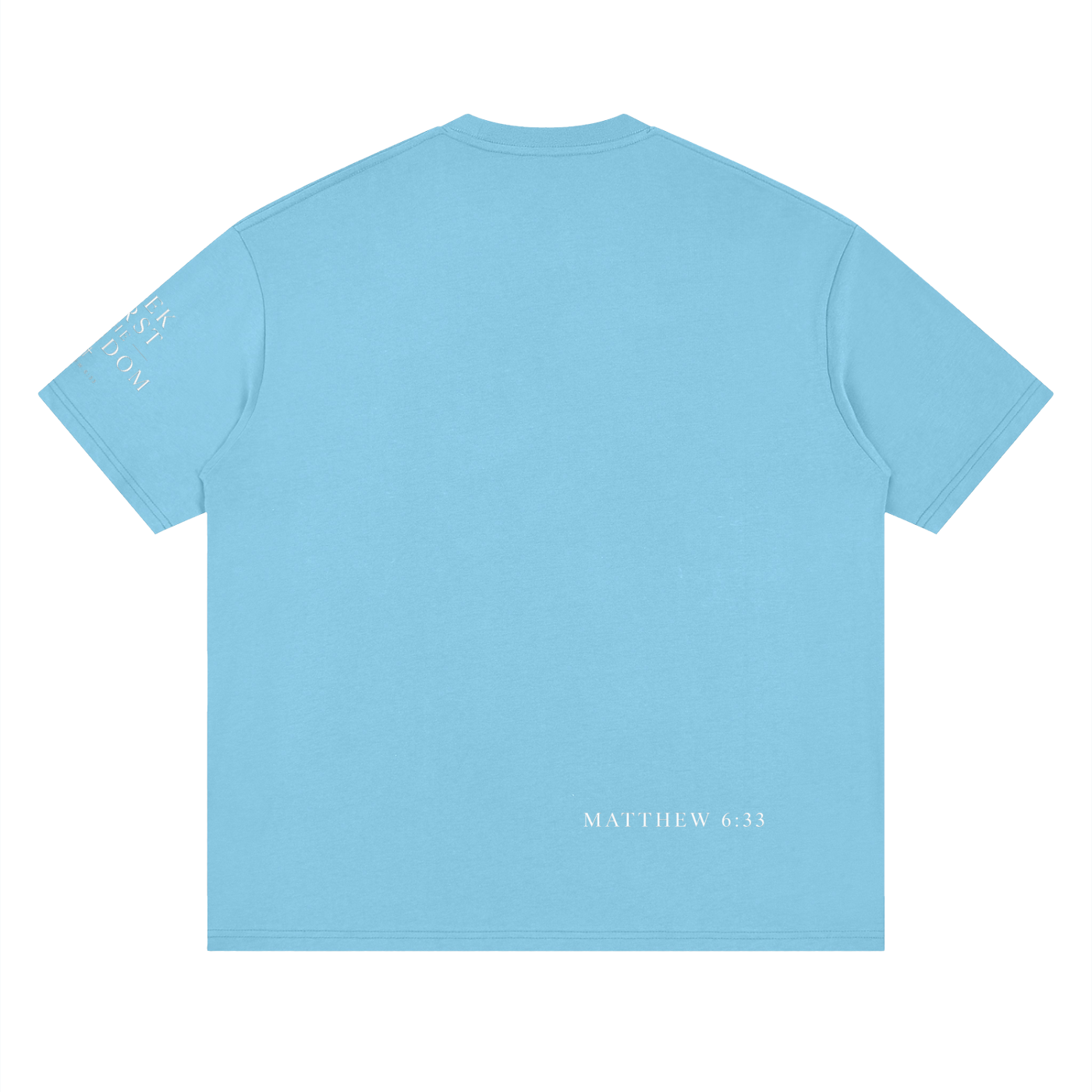 "Seek First the Kingdom" Loose Drop Shoulder T-Shirt