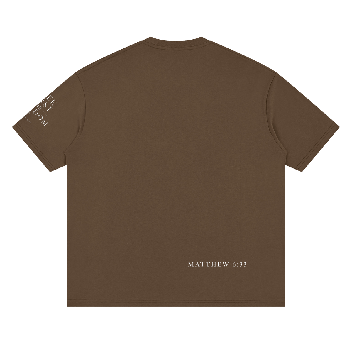 "Seek First the Kingdom" Loose Drop Shoulder T-Shirt