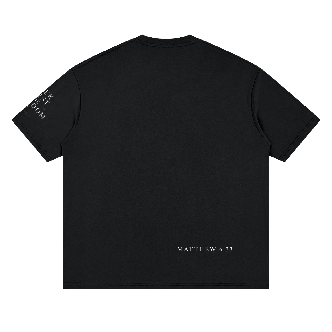 "Seek First the Kingdom" Loose Drop Shoulder T-Shirt